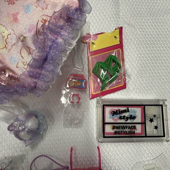 Licca Mimi Takara Doll 75+ Accessories Lot Shoes Purses Headbands Regular & Mini - Picture 15 of 16